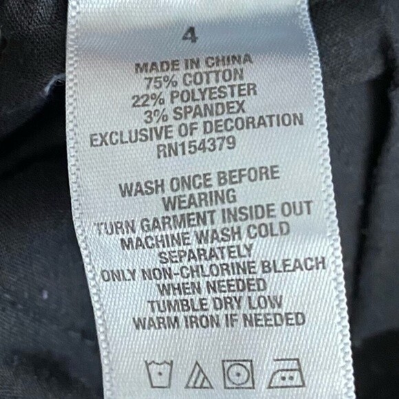 Aero High-Rise Jeans Womens Faded Black Size 4 Stretch Denim Distressed Pants - Picture 10 of 10